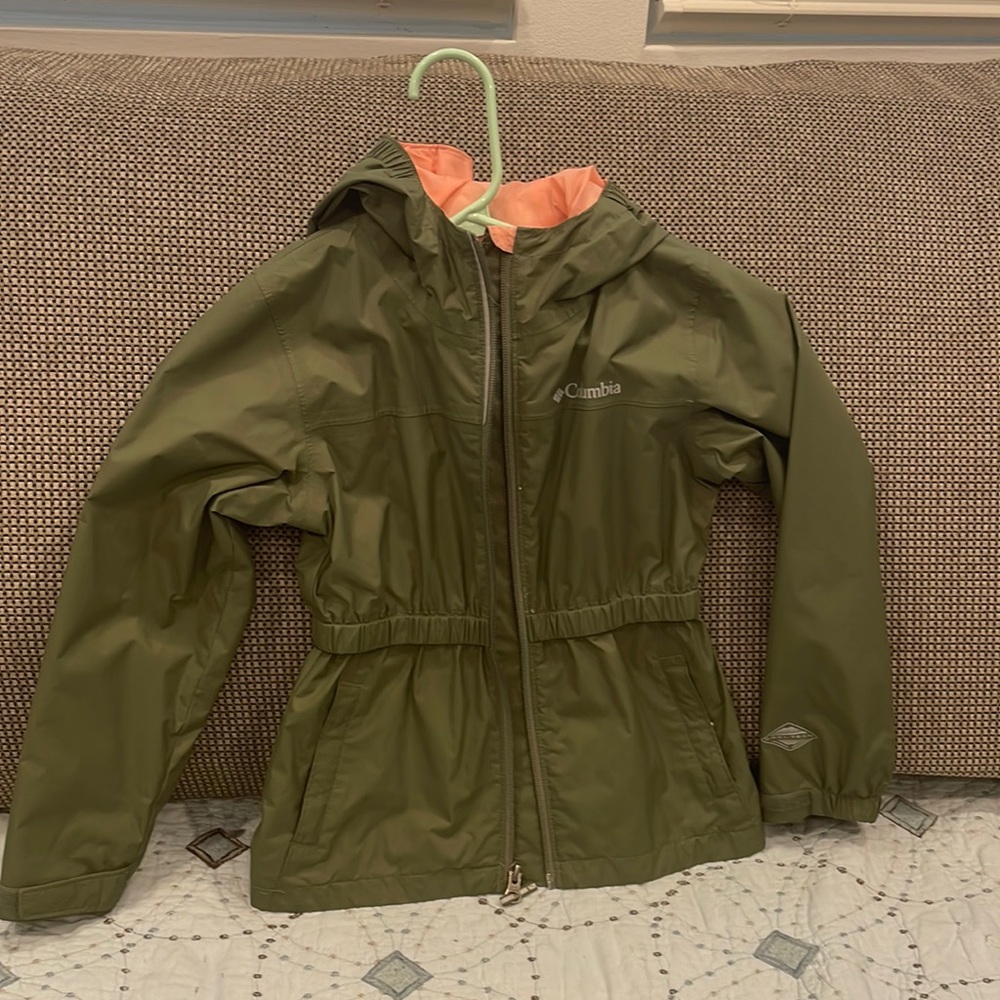 Columbia Omni Tech Rain jacket girls sz XS 6/6x